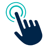hand with index finger pointing and tapping